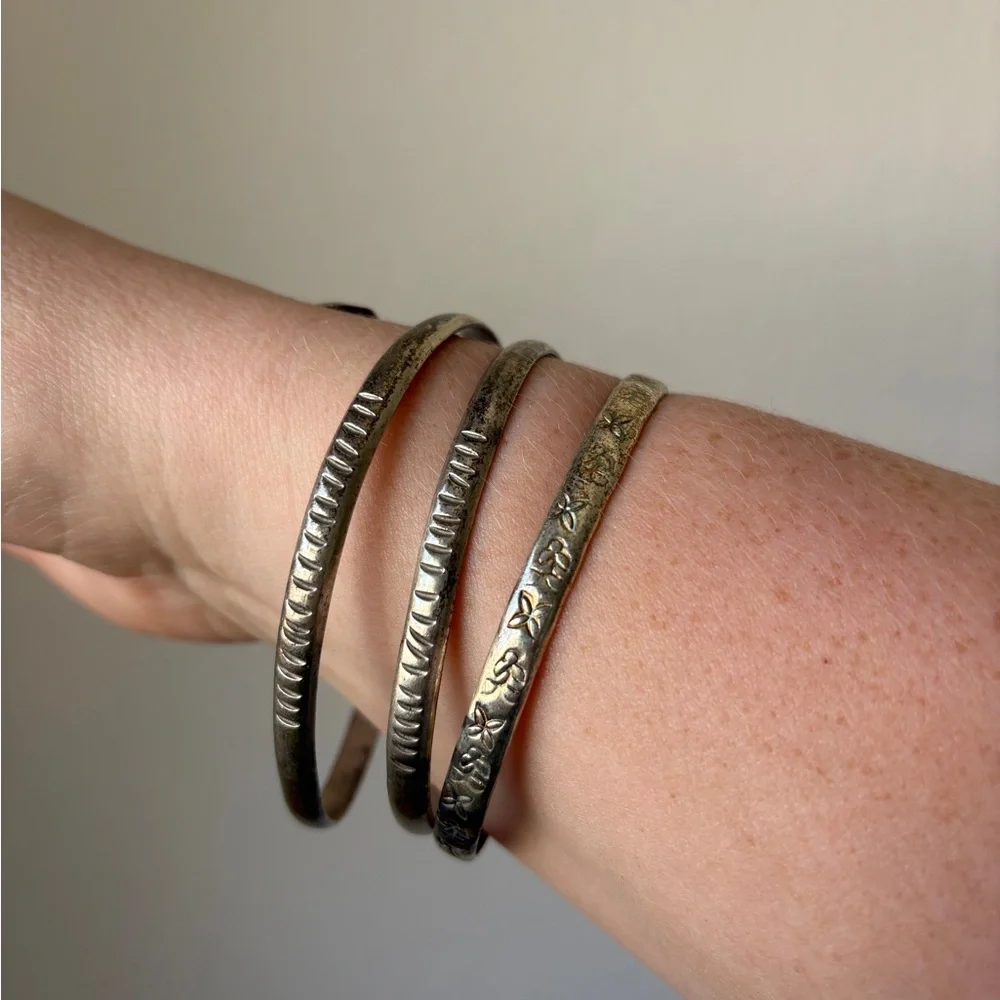 Vintage Mexico bangle bracelet